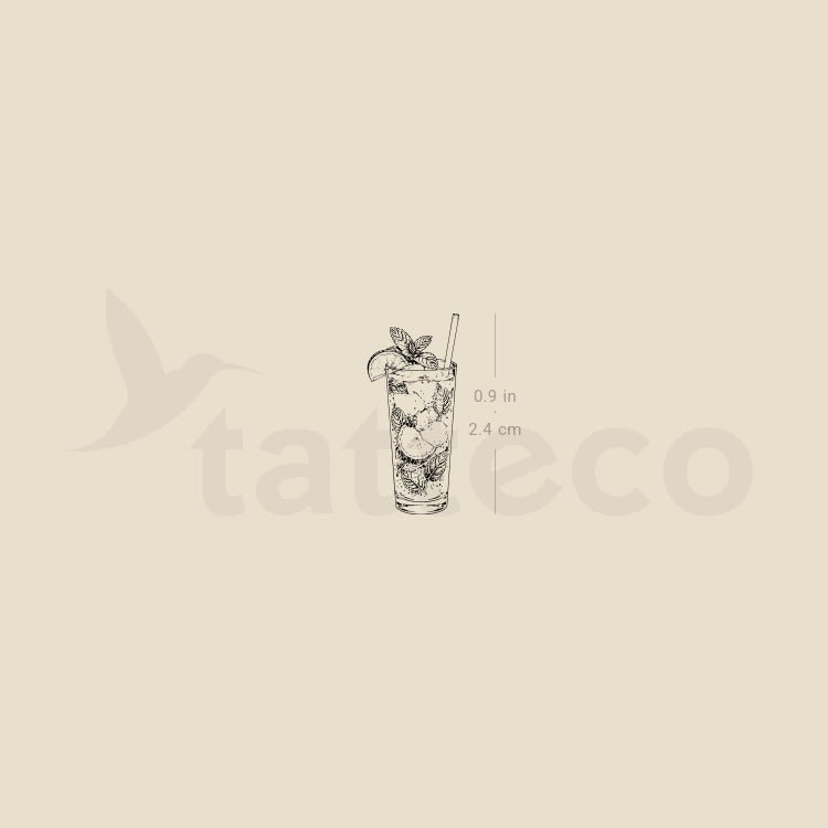 Mojito Temporary Tattoo - Set of 3