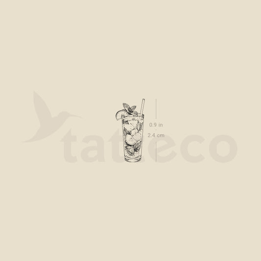 Mojito Temporary Tattoo - Set of 3