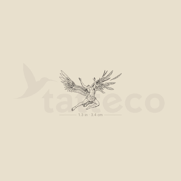 Fall Of Icarus Temporary Tattoo - Set of 3