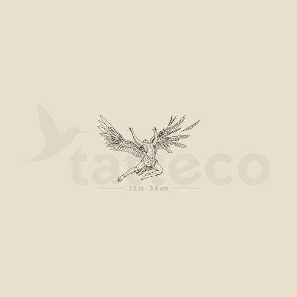 Fall Of Icarus Temporary Tattoo - Set of 3