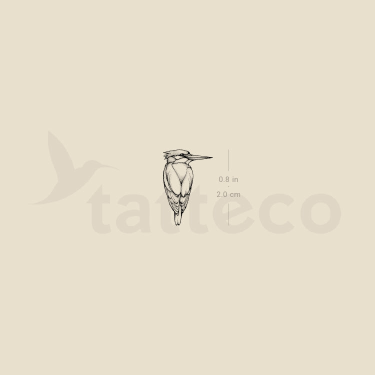 Kingfisher Temporary Tattoo - Set of 3