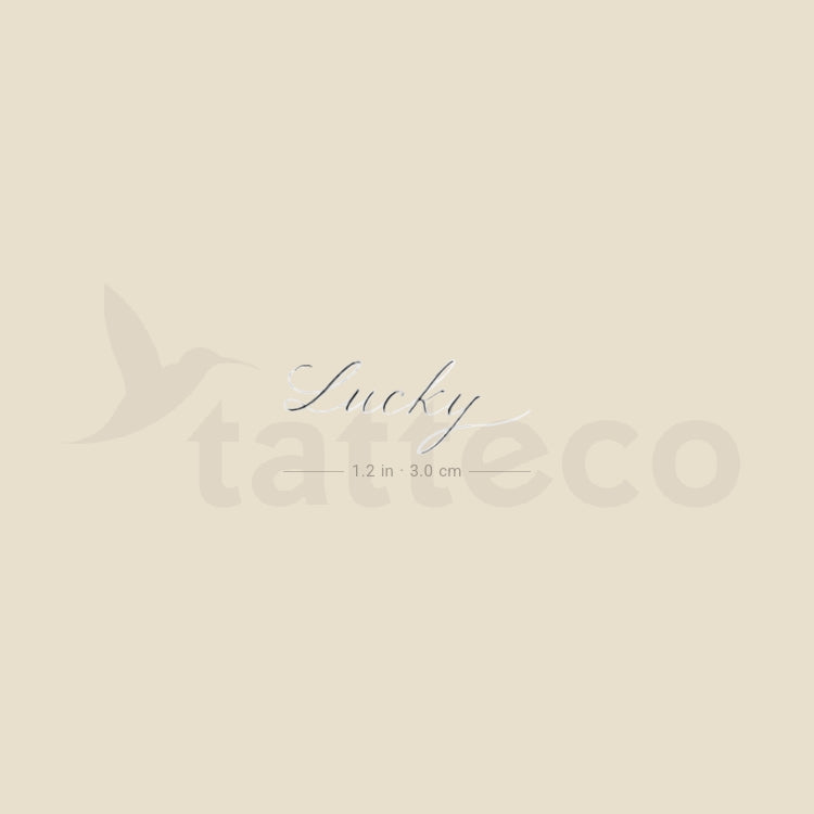 Lucky By Stefano Mazza Temporary Tattoo - Set of 3