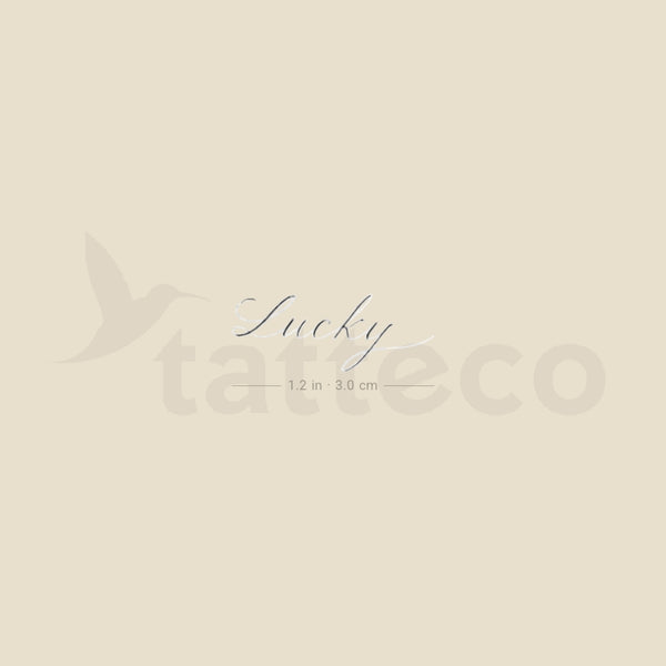 Lucky By Stefano Mazza Temporary Tattoo - Set of 3
