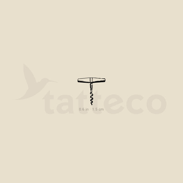 Corkscrew Temporary Tattoo - Set of 3