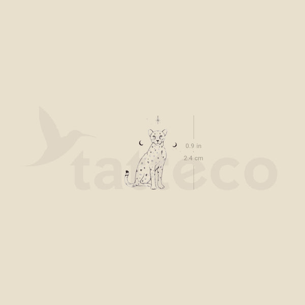 Little Cheetah By Stefano Mazza Temporary Tattoo - Set of 3