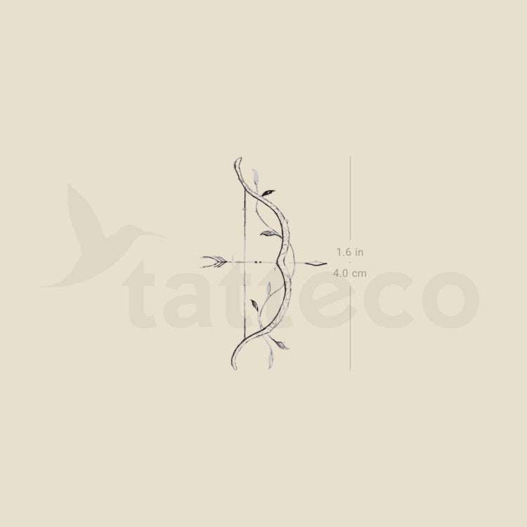 Bow And Arrow By Stefano Mazza Temporary Tattoo - Set of 3