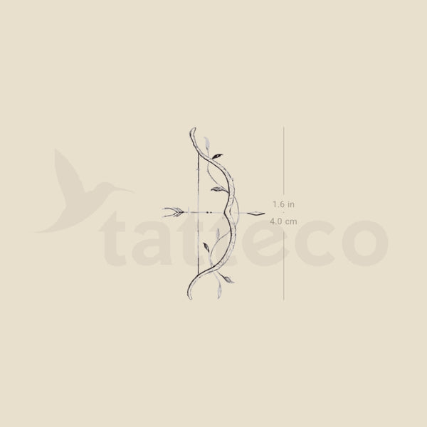 Bow And Arrow By Stefano Mazza Temporary Tattoo - Set of 3