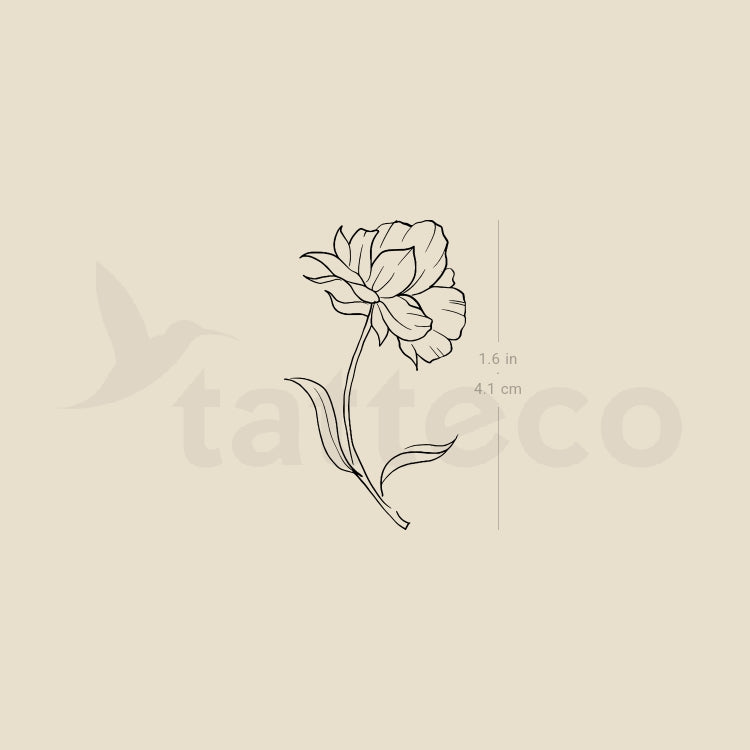 Flower Temporary Tattoo By M3.Ink - Set of 3