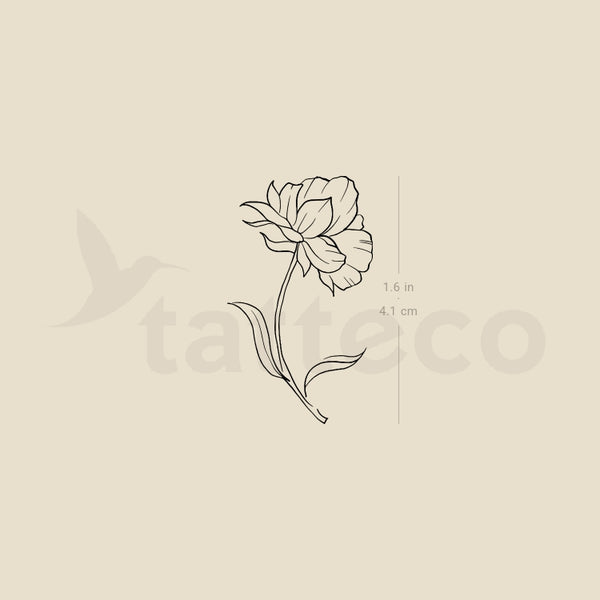 Flower Temporary Tattoo By M3.Ink - Set of 3