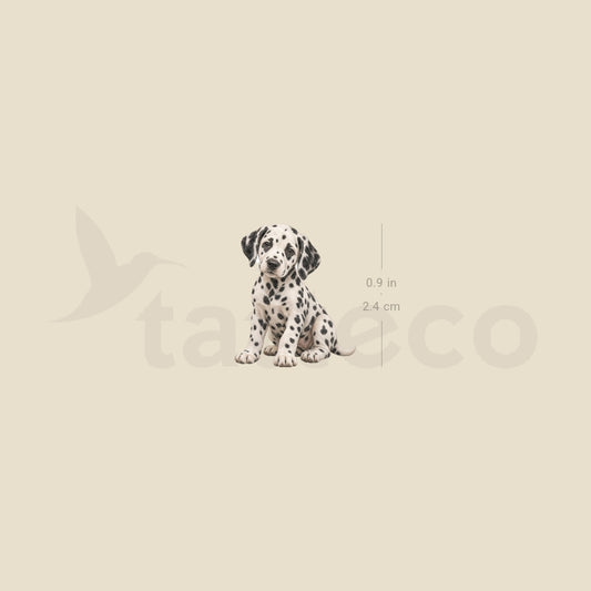 Dalmatian Puppy Temporary Tattoo - Set of 3