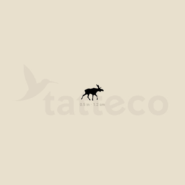 Tiny Moose Temporary Tattoo - Set of 3