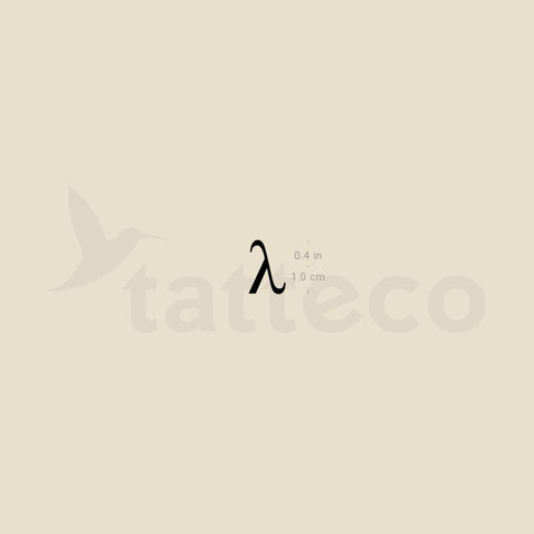 Lambda Temporary Tattoo - Set of 3