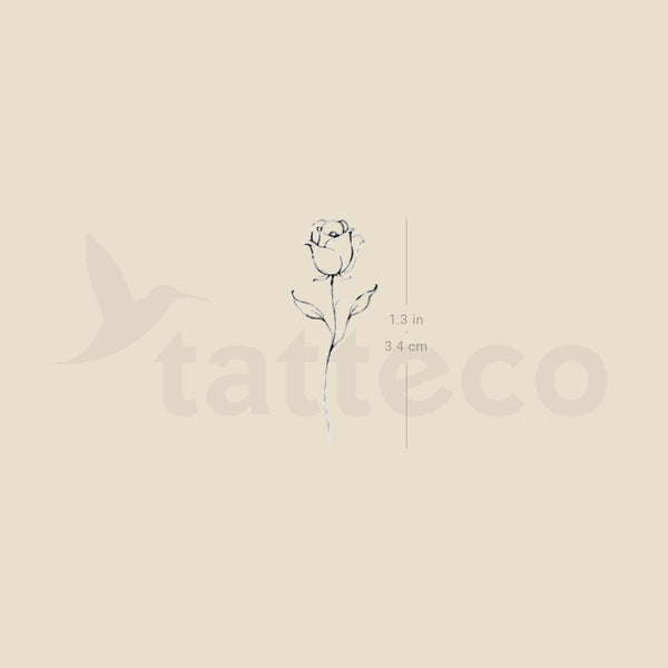 Rose By Stefano Mazza Temporary Tattoo - Set of 3