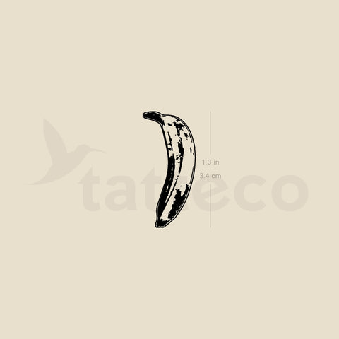 Banana Temporary Tattoo - Set of 3