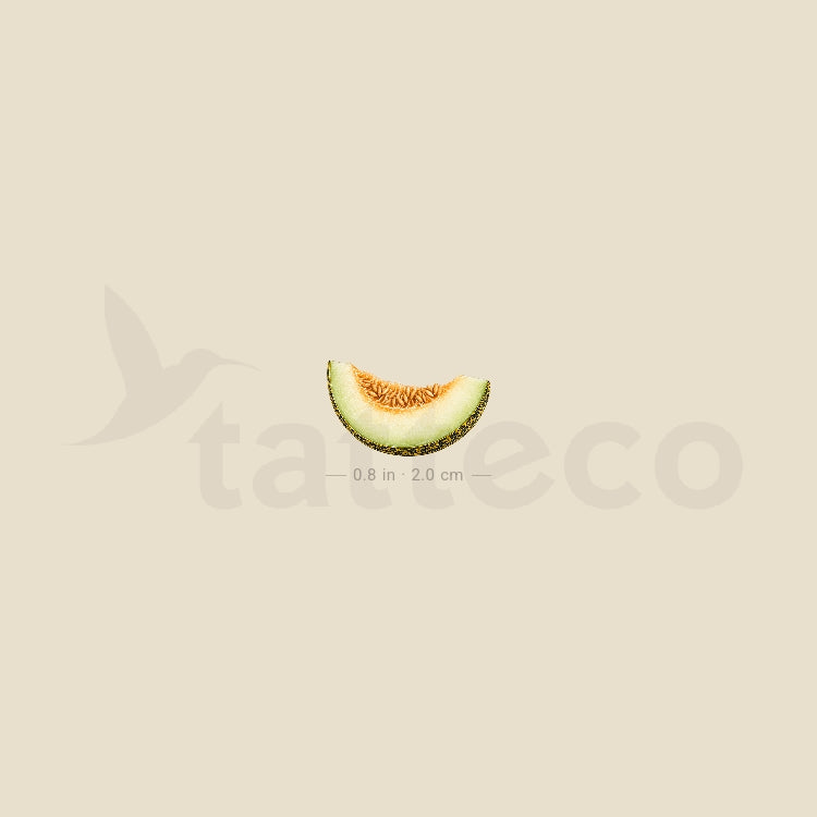 Christmas Melon Slice Temporary Tattoo - Set of 3