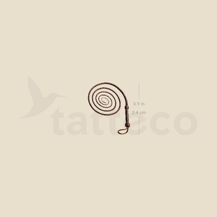 Whip Temporary Tattoo - Set of 3