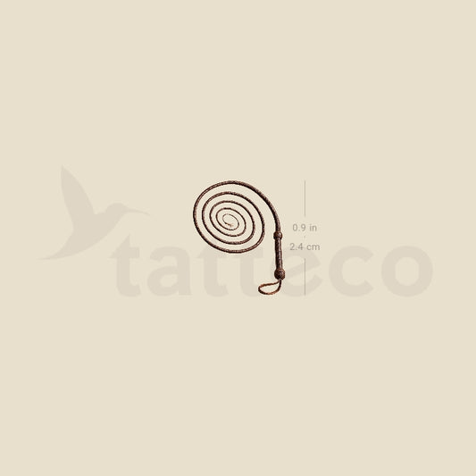 Whip Temporary Tattoo - Set of 3