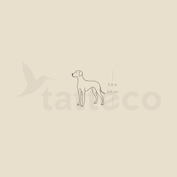 Great Dane Temporary Tattoo - Set of 3