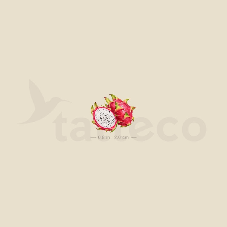 Dragonfruit Temporary Tattoo - Set of 3