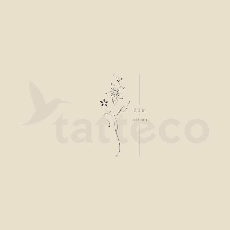 Lily By Stefano Mazza Temporary Tattoo - Set of 3