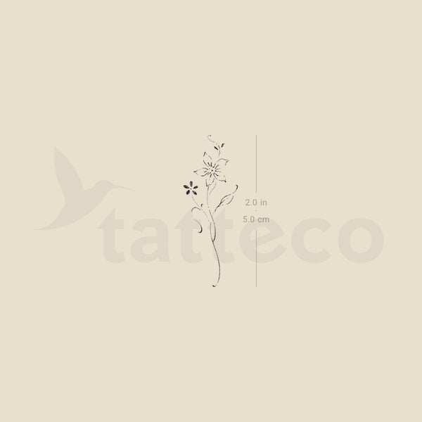 Lily By Stefano Mazza Temporary Tattoo - Set of 3