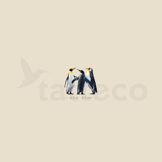 Three Penguins Temporary Tattoo - Set of 3