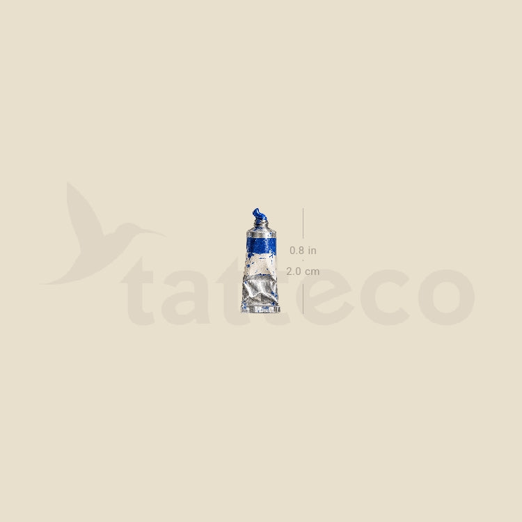 Paint Tube Temporary Tattoo - Set of 3