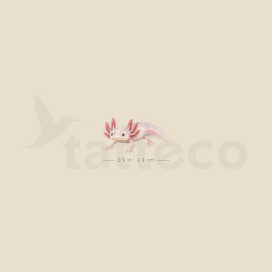 Watercolot Axolotl Temporary Tattoo - Set of 3