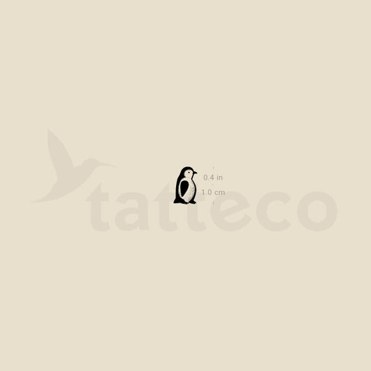 Little Baby Penguin Temporary Tattoo - Set of 3