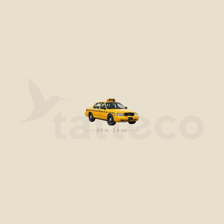 NYC Taxi Cab Temporary Tattoo - Set of 3