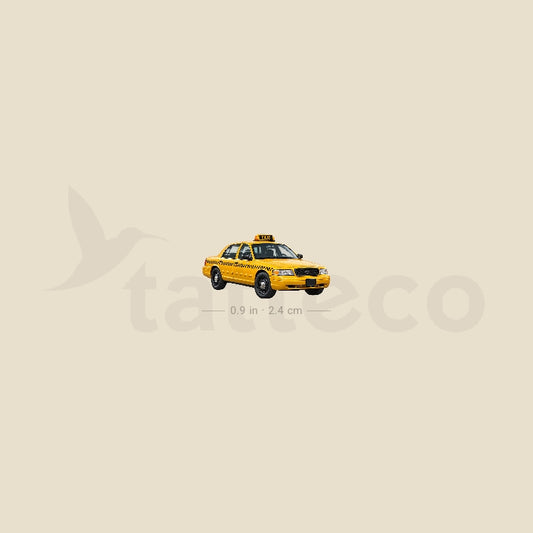 NYC Taxi Cab Temporary Tattoo - Set of 3