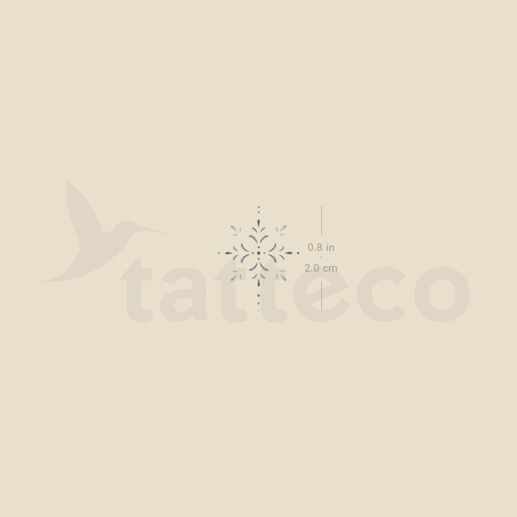 Small Ornament By Stefano Mazza Temporary Tattoo - Set of 3