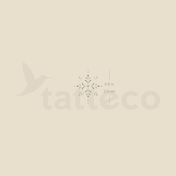 Small Ornament By Stefano Mazza Temporary Tattoo - Set of 3