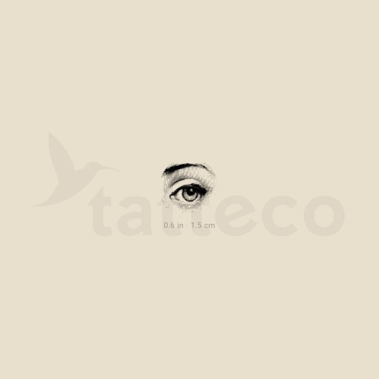 Little Eye And Eyebrow Temporary Tattoo - Set of 3