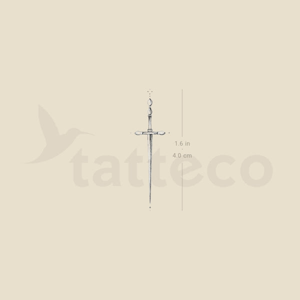 Dagger By Stefano Mazza Temporary Tattoo - Set of 3