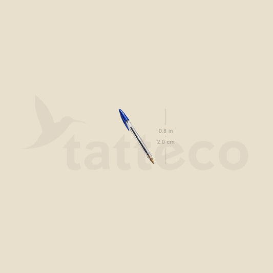 Ballpoint Pen Temporary Tattoo - Set of 3