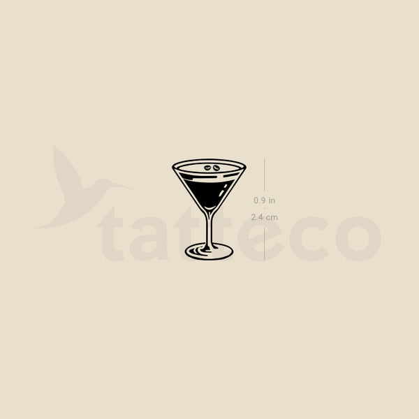 Espresso Martini Temporary Tattoo - Set of 3