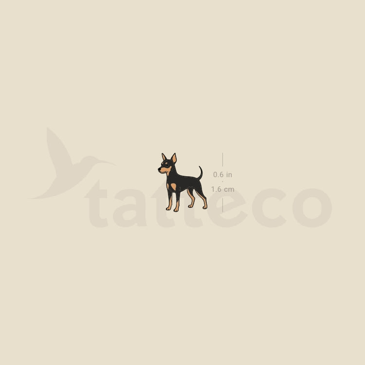 Pinscher Temporary Tattoo - Set of 3