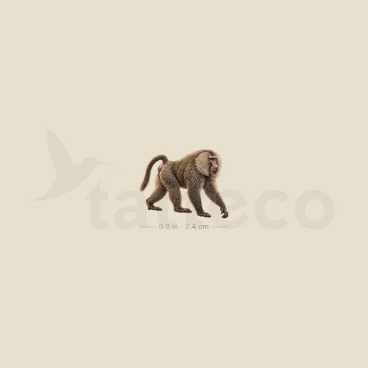 Baboon Temporary Tattoo - Set of 3
