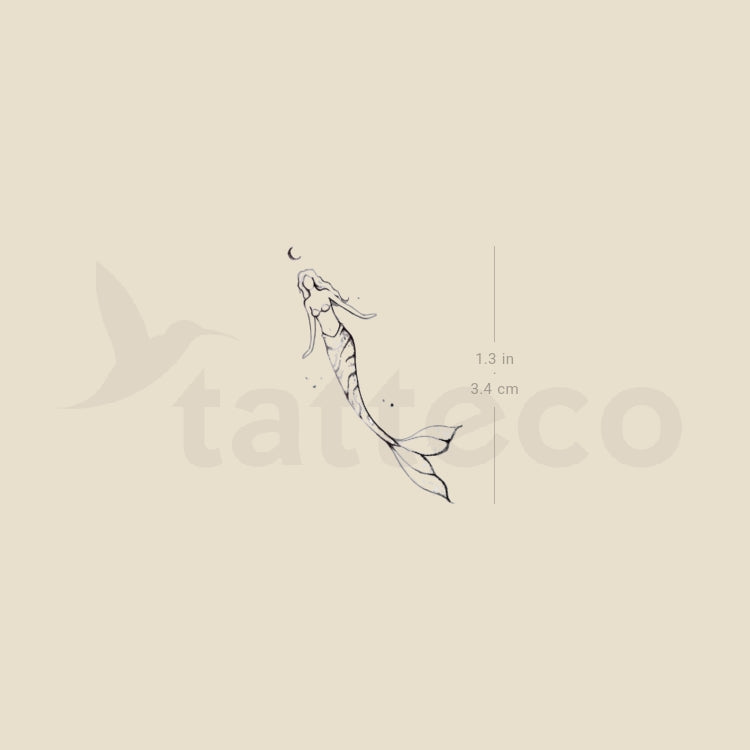 Mermaid By Stefano Mazza Temporary Tattoo - Set of 3