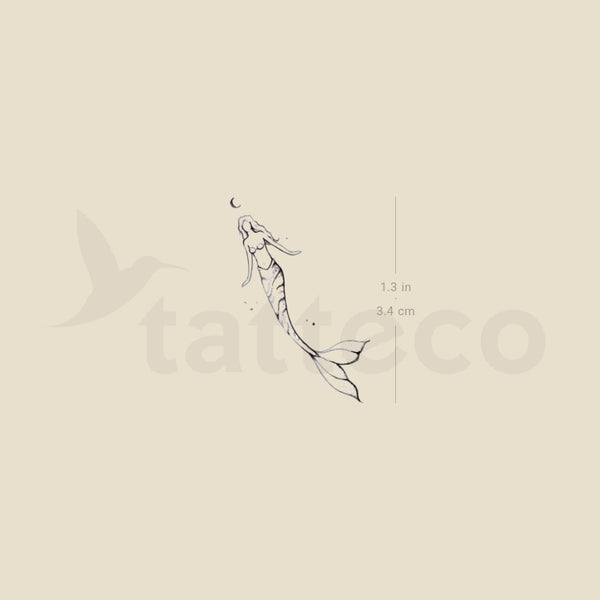 Mermaid By Stefano Mazza Temporary Tattoo - Set of 3