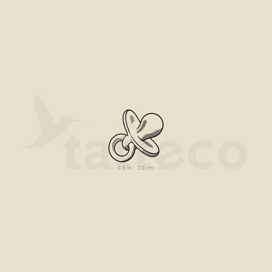 Baby Pacifier Temporary Tattoo - Set of 3