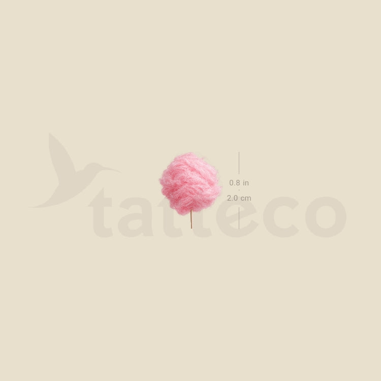 Cotton Candy Temporary Tattoo - Set of 3