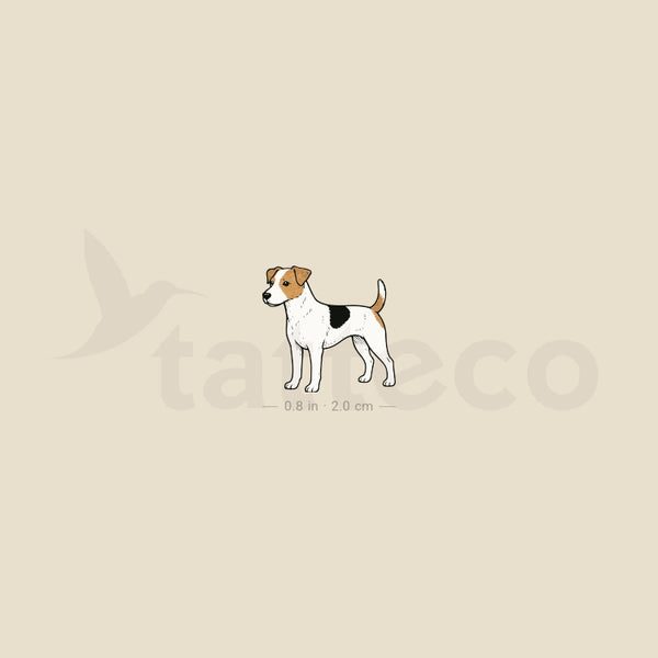 Parson Russell Terrier Temporary Tattoo - Set of 3