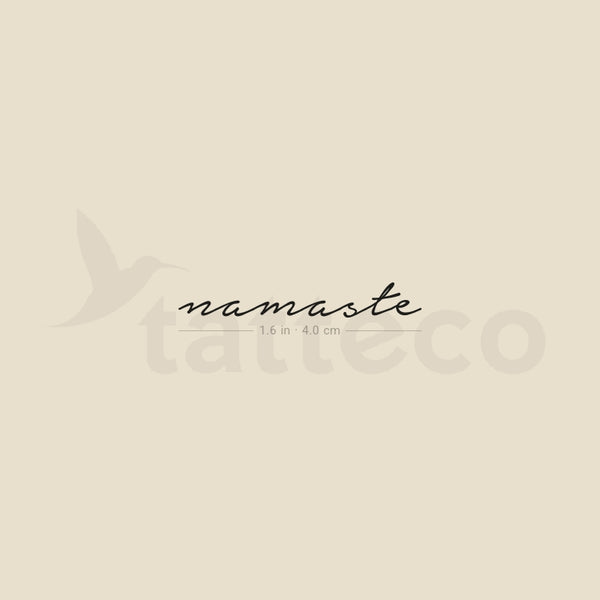 Namaste Temporary Tattoo - Set of 3