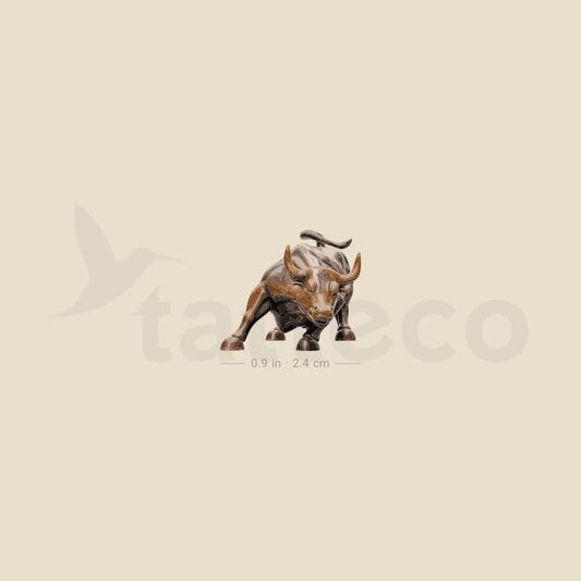 NY Charging Bull Temporary Tattoo - Set of 3