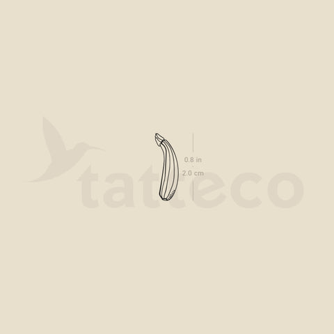 Zucchini Temporary Tattoo - Set of 3