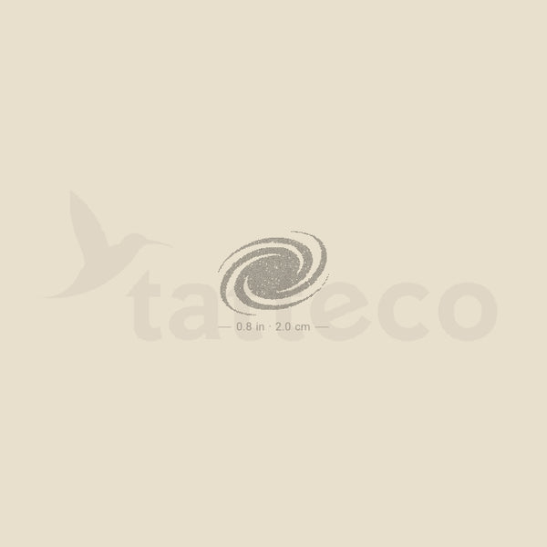 Galaxy Spiral Temporary Tattoo - Set of 3