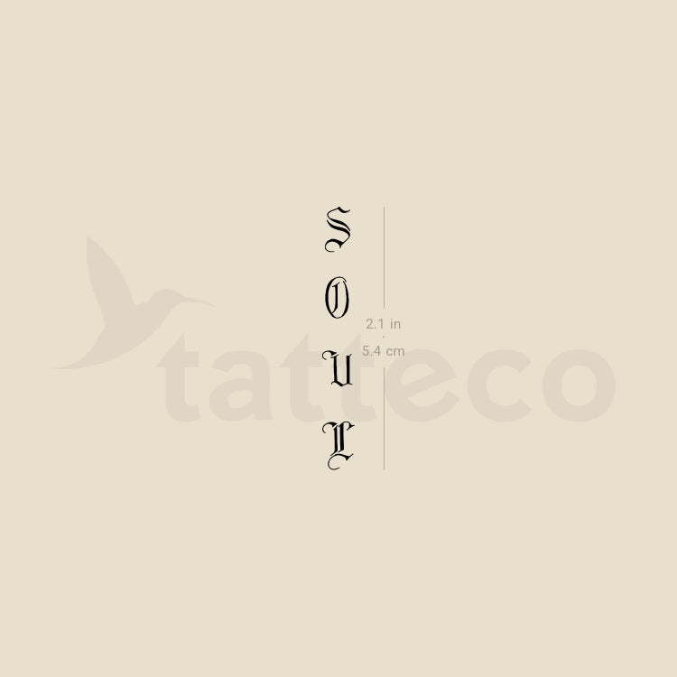 Soul Temporary Tattoo By M3.Ink - Set of 3
