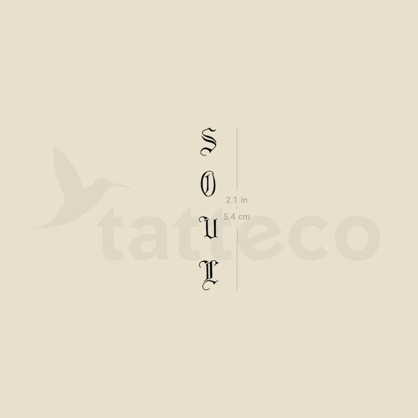 Soul Temporary Tattoo By M3.Ink - Set of 3